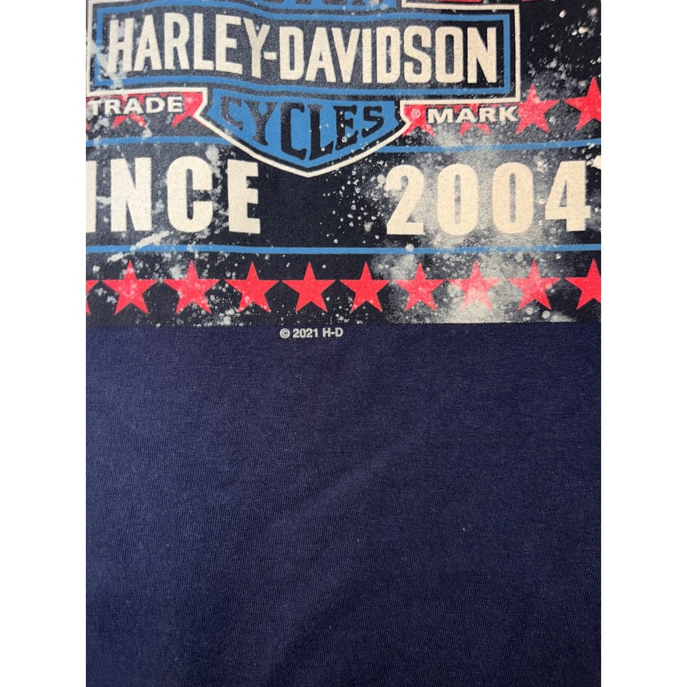 Harley-Davidson Mens Navy Blue Smoky Mountain Maryville TN Long Sleeve Tee - Picture 3 of 7